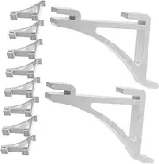 OSALADI Freezer Cooler Bracket 10pcs Metal Shelf Clips Refrigerator Side Shelf Support
