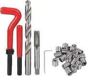25 Pcs M12 Thread Repair Kit, Heavy Duty Thread Tap and Drill Bit Set for Industrial Machinery, Includes Wrench 20 Large Screw Sockets