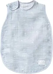 10mois 23151015 Cotton Tencel Triple-Ply Gauze, Baby Sleeper, Powder Blue