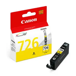 【跨店享22%點數回饋+滿萬加碼抽獎】Canon CLI-726 Y 原廠黃色墨水匣 適用 IP4870 MG5270 MG6170 MX886 IX6560 IP4970 MG5370 MG6270 MX897