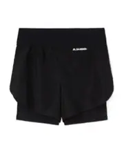 Jil Sander Elasticated Waist Layered Shorts S,XS,M Black