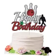 Happy Birthday Cake Topper for Birthday Party Party Retirement Party Bowling