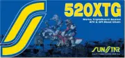 SUNSTAR 1997-1998 125 Sting KTM CHAIN XTG WORKS SEALED 520X120 NAT/GLD SS520XTG-