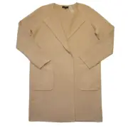 NWT J.Crew Juliette in Heather Khaki Open-Front Collarless Sweater Blazer XXS