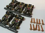 TYCO TCR chassis 5 YELLOW wide with extra shoes . unused! New!NOS!