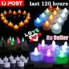 1/10X LED Candles Tealight Tea Lights 120H Flameless Flickering Battery Operated