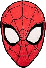 Jay Franco Marvel Spiderman Red Fluffy Accent Rug - 4 x 3 ft Area Rug for Kids Bedroom, Living Room, or Home Decor