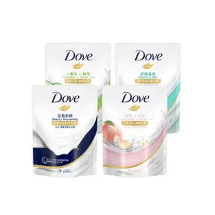 【Dove 多芬】滋養/go fresh系列柔膚沐浴乳補充包580g(滋養/舒敏/清爽/桃悅)