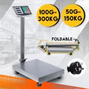 300kg/150kg Electronic Digital Scales Commercial Platform Kitchen Shop Scales