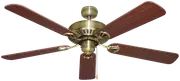 Mercator 130cm Hayman Antique Brass Ceiling Fan