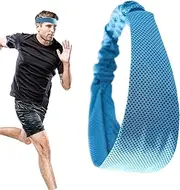 [Generic] Athletic Headbands, Breathable Fitness Sweatband, Elastic Reusable Sports Headbands for Cycling, Gym, Workout, Fitness, Hiking, Mountaineering