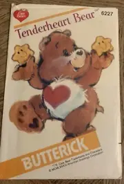 Butterick - Tenderheart Bear Pattern #6227 - Care Bears - Vintage - 1983 - Uncut