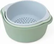 - 3 X Silicone Nesting Bowls and Sieve - Perfect Accessories for Sensory Playtra