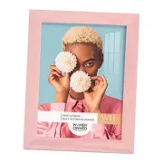 6x8 inch Picture Frame Wood Grain Frame, High-end Modern 6"x8" Sunset Pink