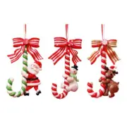Xmas Hanging Decoration Santa Clause Snowman Reindeer Christmas Resin Charm