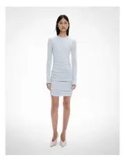 [Witchery] Jersey Mini Longsleeve Dress in Dove Blue