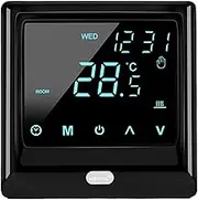 Labymos Wi-Fi Smart Thermostat 16A Digital Temperature Controller APP Remote Control Weekly Cculation Programmable Electric Underfloor Heating with Large LED Touch Screen for Home School Office Hotel