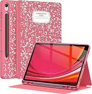 [Supveco] Case for Samsung Galaxy Tab S9 11 inch with S Pen Holder,[Multi Viewing Angles+Auto Wake/Sleep], Premium Folio Stand Case with Soft TPU Back Cover for Galaxy Tab S9 2023-Watermelon Book