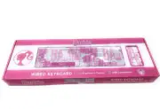 Barbie Wired Keyboard , USB Connection, Ergonomic Design Pink NEW