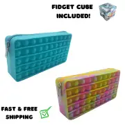Push Pop Sensory Fidget It Toys Pencil Case Push Bubble Autism Stress Relief