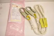 Miller 6ft. Fall Protection Lanyard/Rope Nylon 201RLS-8 w/ 2 Locking Snap Hooks