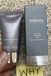 111SKIN Oxygen Express Mask Tighten Refine Tone 1oz/30mL TRAVEL SIZE; SEALED BOX