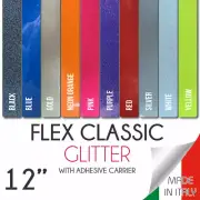 Smooth Glitter HTV (Sparkle) Heat Transfer Vinyl for Tshirts soft touch 12"