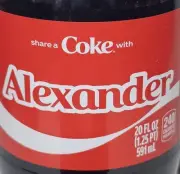 Share A Coke with Alexander 2025 Personalized Gift Coca Cola Bottle 20oz