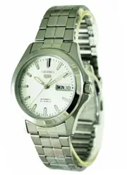 Seiko 5 Automatic 21 Jewels Day/Date Stainless Steel SNKK87K1 30M Mens Watch