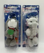 PEZ POLITICAL PARTY ANIMALS Lot Set of 2 Dispensers Elephant Donkey PLUSH
