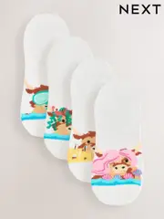 Hamish the Highland Cow Summer Invisible Socks 4 Pack (AN8165) | $19