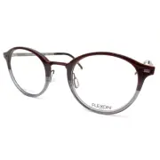 Flexon B2024 221 Brown Horn Grey Fade 50mm with Nose Pads New Authentic Frames