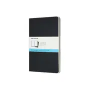 Moleskine Cahier Soft Cover Notebook Dot Grid Set Large (Black) [3-Pieces]