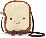[Jellycat] Glad to be Me Amuseable Toast Bag, Cream, Cross-Body Bags