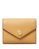 Tory Burch Pebble Leather Small Envelope Wallet