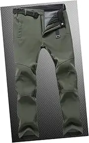 [BESPORTBLE] Men's Hiking Pants Plus Size Athletic Pants Mens Running Pants Autumn Winter Pants Skiing Fleece Pants Climbing Pants Jacket Pants Soft Shell Sweatpants Men and Women Outdoor Pants