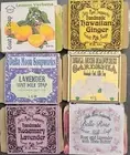 Lot of Six Handmade Floral Goat Milk Soaps, + samples, ships fast