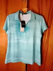 2 NWT Yatta Women's Golf Polo Size Medium Polyester/Spandex