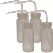 250ml Wash Bottle Wide Mouth LDPE Pack of 4