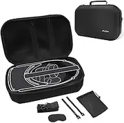ProCase Hard Travel Case for Oculus Quest 2 VR Gaming Headset, Controllers Accessories Shockproof EVA Hard Shell Carrying Case Storage Bag with Shoulder Strap, Also Fits Elite Strap -Black