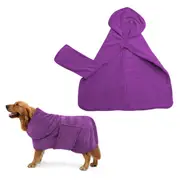 Dog Drying Coat Bathrobe Towel Pet Bathrobe Clothes Dog Bathrobe Towel