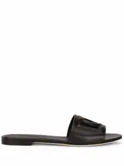 [Dolce & Gabbana] Dolce & Gabbana-Sandali Slides Dg Millennials Con Logo-Donna 36 IT