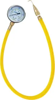 Headchecker Water Pressure Gauge, Pitot Tube and 30-Inch Flex Hose 160 PSI, Dial