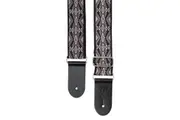 Vintage Grey Diamond Patterned Guitar Strap