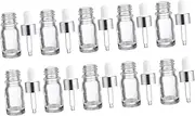 Healvian Pcs Glass Essence Dropper Bottles Simple for Essential Oil Lotion Homemade Mixes