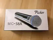RIDER MC-58A Professional Dynamic Vocal Microphone Studio Recording NEW IN BOX