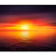 Sunset Sky at Ocean Background Print 100% Australian Made 120x90cm (Poster)