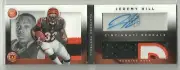 2014 Panini Playbook Jeremy Hill Auto Autograph Dual Patch Rookie RC #ed 2 / 10
