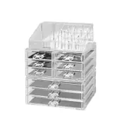 Acrylic Makeup Storage Organiser Cosmetic Holder Jewelry Display Box 7-11 Drawer