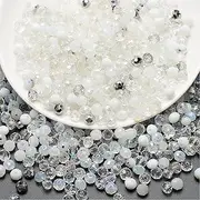 500PCS Crystal Glass Bead,Round Crystal Beads,4mm Faceted Glass Beads,Colorful Craft Beads for Jewelry Making,Bracelets,Necklaces,DIY Projects,Multicolored Assorted Beads,Faux Pearls,Crafting (White)